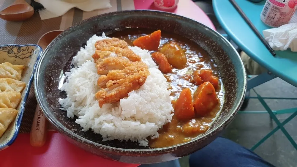 Riz Curry Poulet Pané